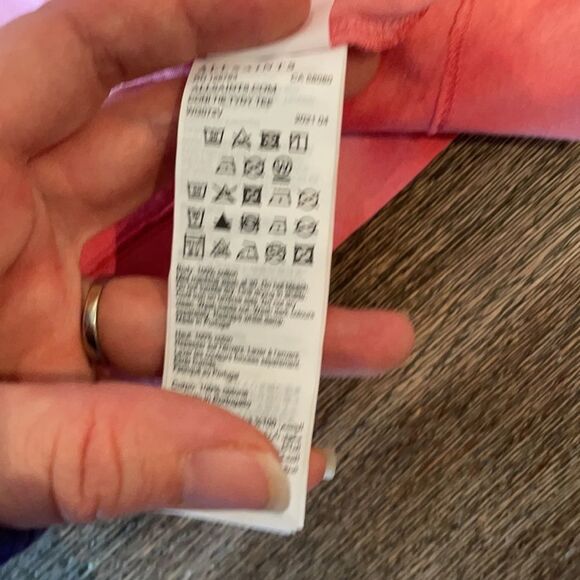 All Saints coni tie dye t-shirt red nwot - Picture 8 of 9